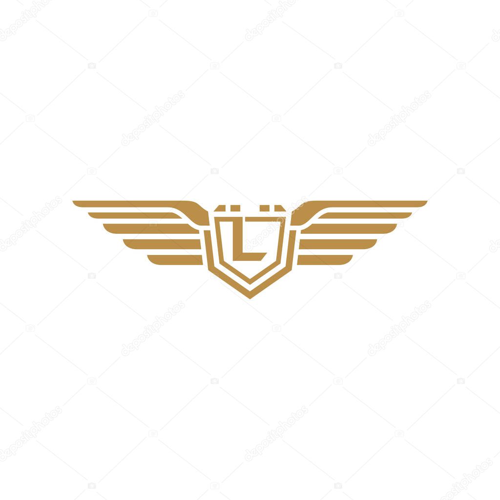L Letter logo icon design template elements