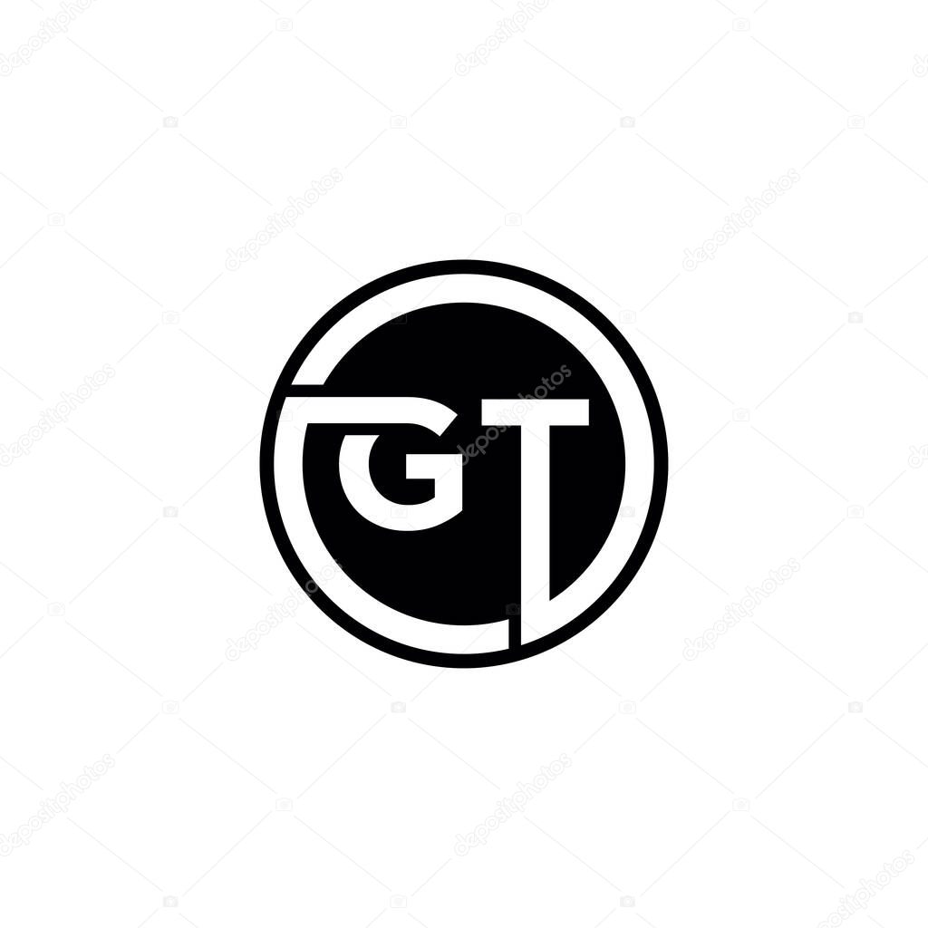 GT Letter logo icon design template elements