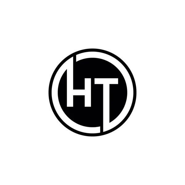 Htレターロゴアイコンデザインテンプレート要素 — ストックベクタ