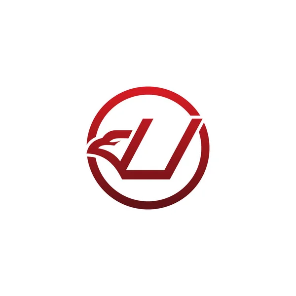 Letter Logo Pictograma Design Elemente Șablon — Vector de stoc