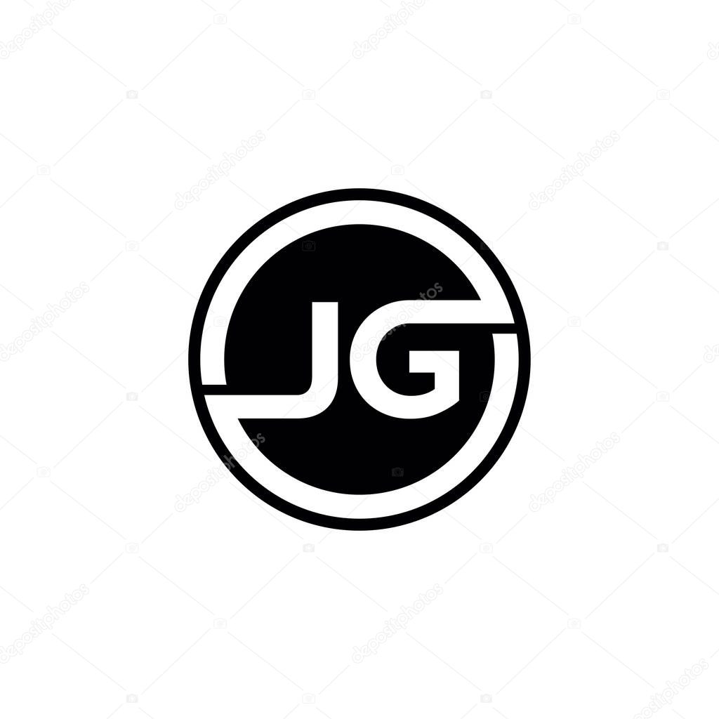 JG Letter logo icon design template elements