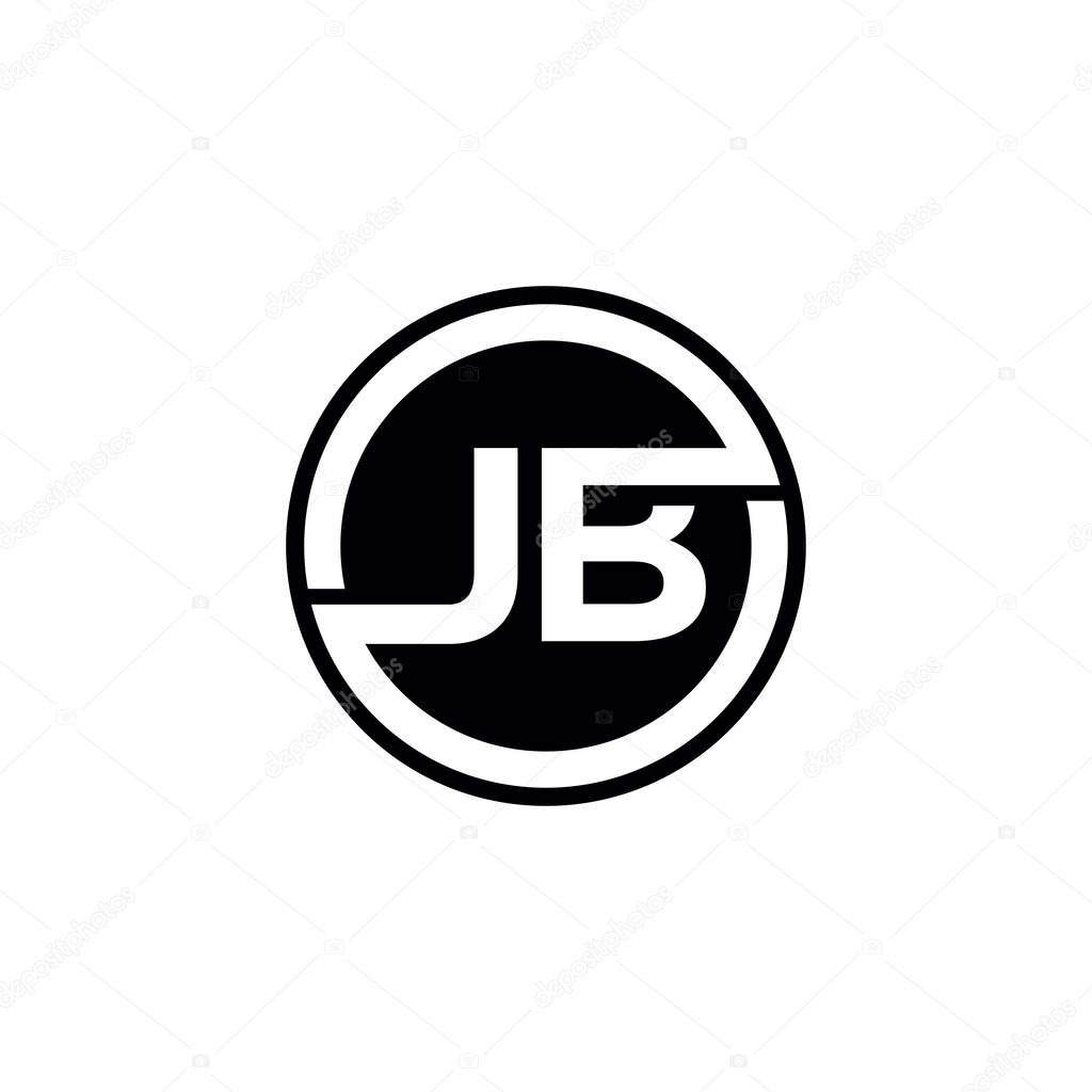 JB Letter logo icon design template elements