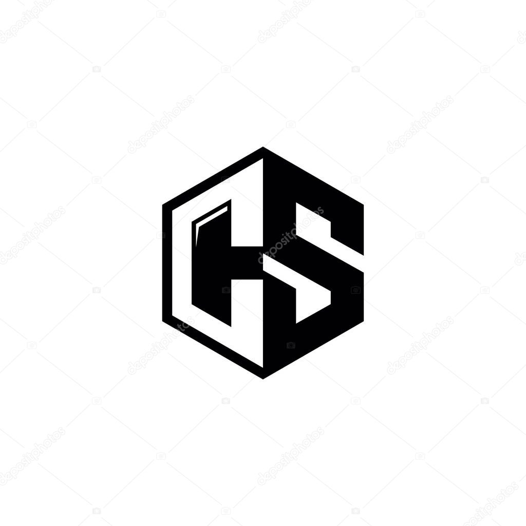 CS Letter logo icon design template elements