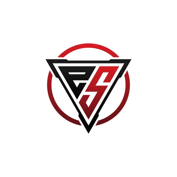 Letra Logo Icono Diseño Elementos Plantilla — Vector de stock