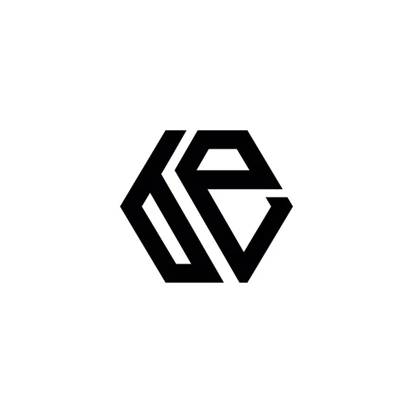 Lettera Logo Icona Design Elementi Modello — Vettoriale Stock
