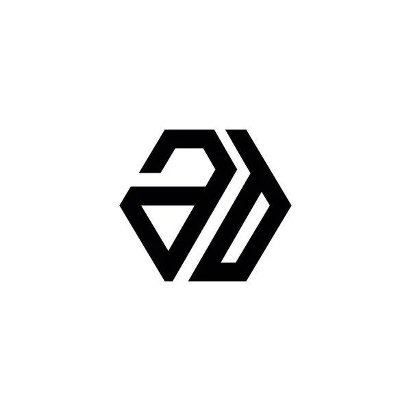 Brev Logotyp Ikon Designmall Element — Stock vektor