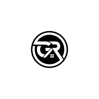 GR Letter logo icon design template elements clipart