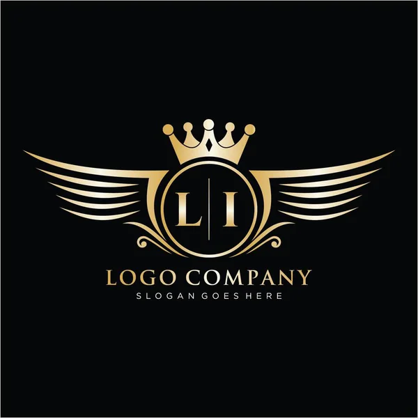 Letter Initial Luxury Brand Template — стоковый вектор