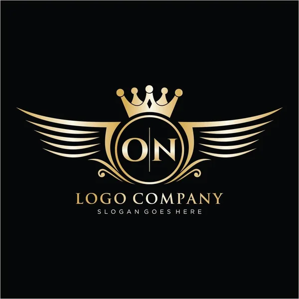 Plantilla Inicial Logotipo Marca Lujo Letter — Vector de stock