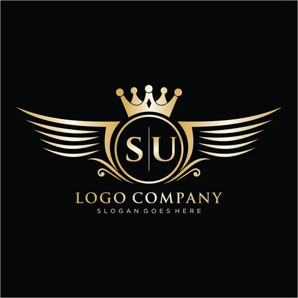 Letter Modelo Logotipo Marca Luxo Inicial — Vetor de Stock