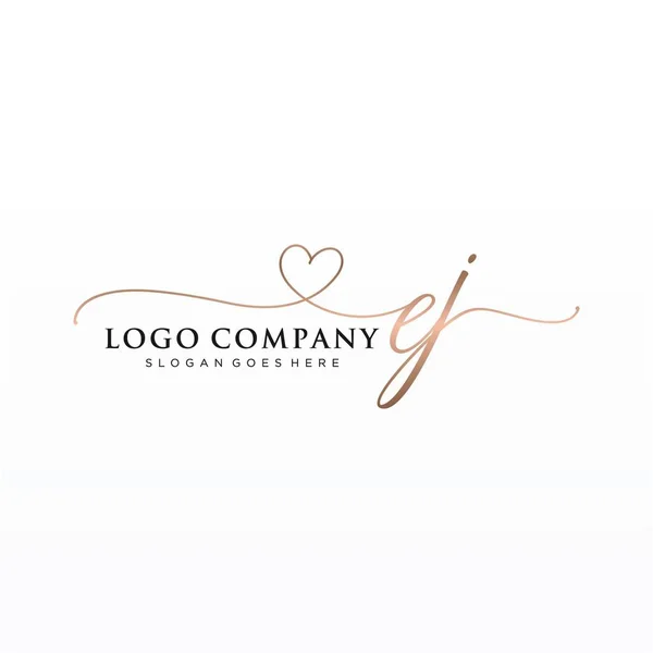 Initiale Handschrift Logo Design Mit Kreis Schönes Design Handgeschriebenes Logo — Stockvektor