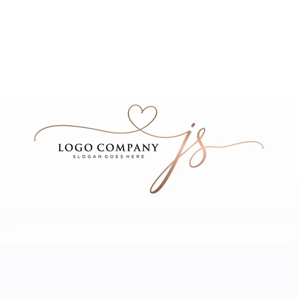 Ursprüngliche Handschrift Logo Design Mit Kreis Schönes Design Handgeschriebenes Logo — Stockvektor