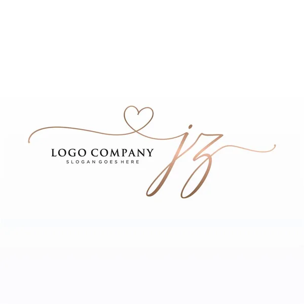 Initiale Handschrift Logo Design Mit Kreis Schönes Design Handgeschriebenes Logo — Stockvektor