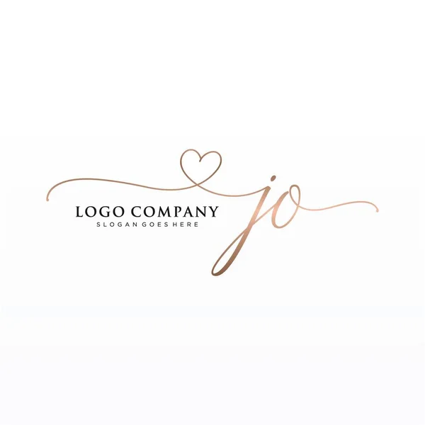 Initiale Handschrift Logo Design Mit Kreis Schönes Design Handgeschriebenes Logo — Stockvektor