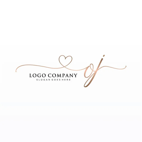 Ursprüngliche Handschrift Logo Design Mit Kreis Schönes Design Handgeschriebenes Logo — Stockvektor