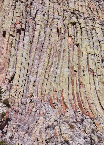 Devils Tower rock formations natural background. — Stock Photo, Image