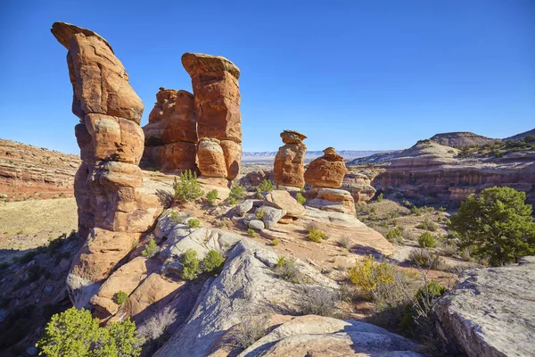 Devils Kitchen formacje skalne w Colorado National Monument — Zdjęcie stockowe