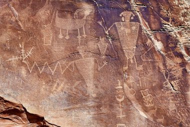 Petroglyphs in Dinosaur National Monument, Utah, USA clipart