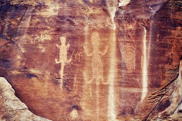 Petroglyph jaszczurka w dinozaura National Monument, Utah, Stany Zjednoczone Ameryki — Zdjęcie stockowe