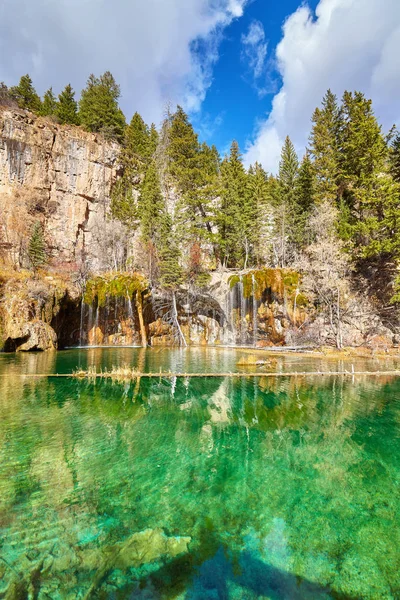 Opknoping lake, glenwood canyon, colorado, usa. — Stockfoto