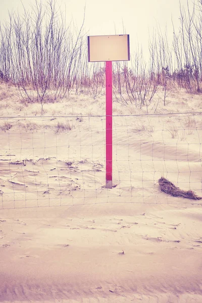 A strand dune teret a szöveg alá. — Stock Fotó