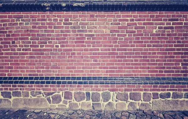 Picture of stone and brick wall, texture or background — Stock Photo, Image