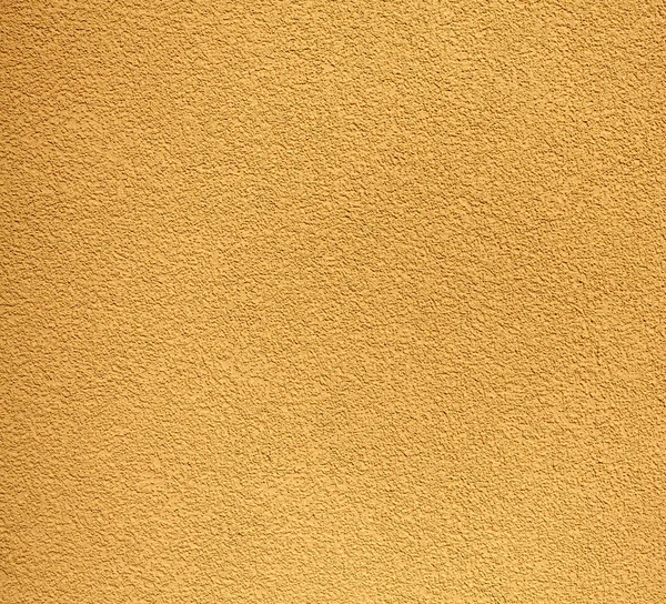 Gele ruige gips muur, patroon of achtergrond — Stockfoto