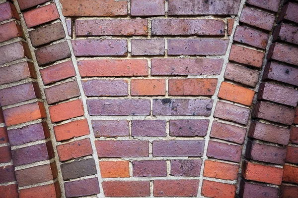 Imagem de uma antiga parede de tijolo de clínquer . — Fotografia de Stock