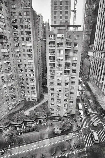 Rainy Broadway dall'alto, New York, Stati Uniti . — Foto Stock