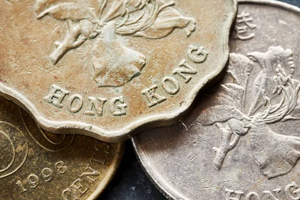 Foto ravvicinata del dollaro di Hong Kong . — Foto Stock