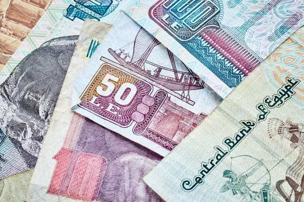 Close up picture of Egyptian pounds. — Stock Photo, Image