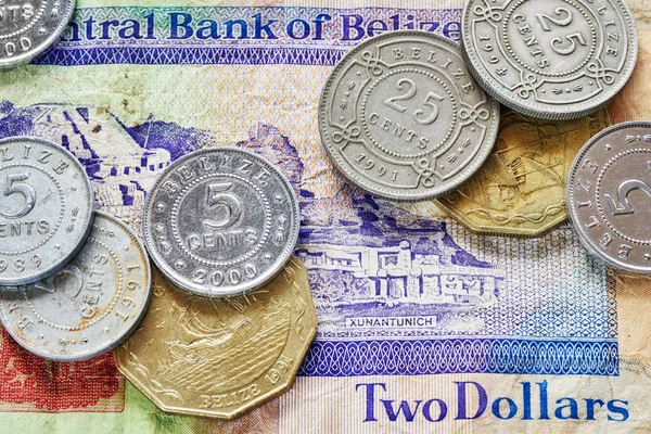 Närbild bild av Belizisk dollar. — Stockfoto