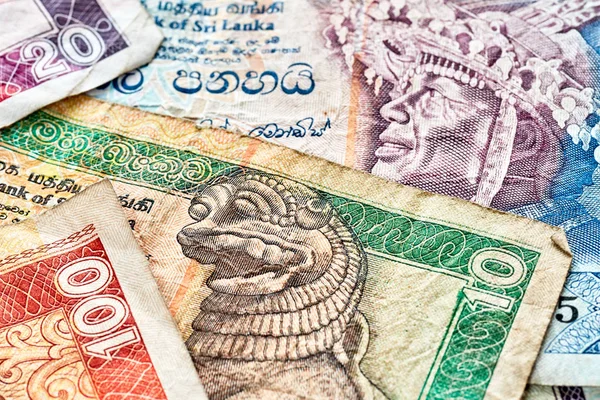 Imagen de cerca de la rupia de Sri Lanka — Foto de Stock