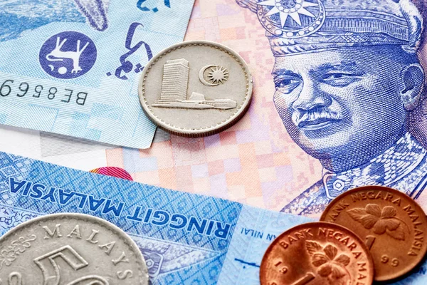 Närbild bild av malaysiska ringgit — Stockfoto