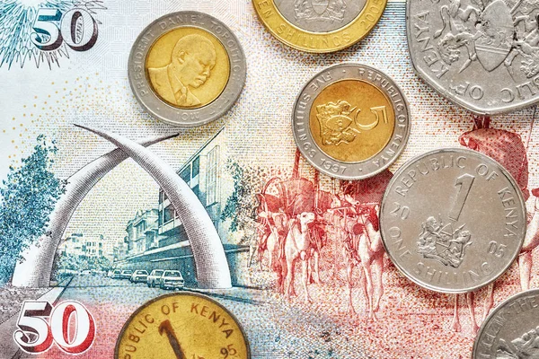 Närbild bild av kenyanska shilling — Stockfoto