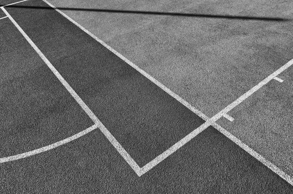 Linie na odkryty boisko, sport tło i tekstura. — Zdjęcie stockowe