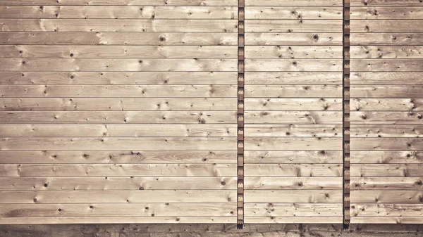 Wood cottage house wall, color toning applied — Stock Photo, Image