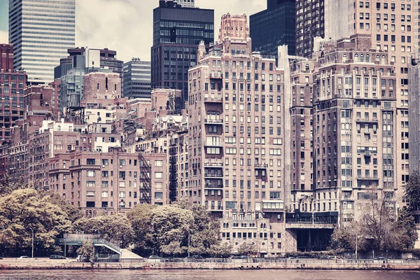 Vintage gestileerde afbeelding van Manhattan, Nyc. — Stockfoto