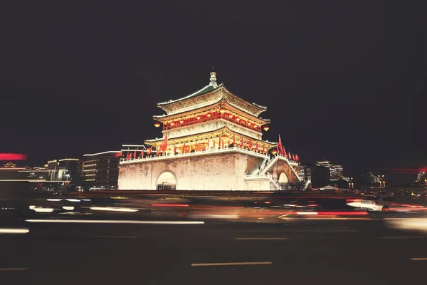 Xian bell tower at night, China. — Stock Photo, Image