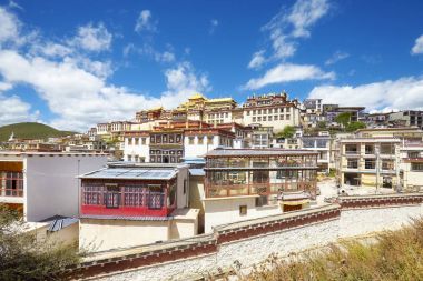 Songzanlin Monastery, Yunnan, China. clipart