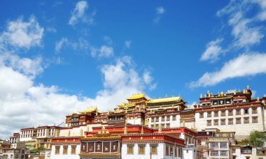 Songzanlin Monastery, Yunnan, China. clipart