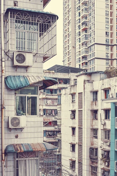 Gamla bostadshus i Chongqing, China — Stockfoto