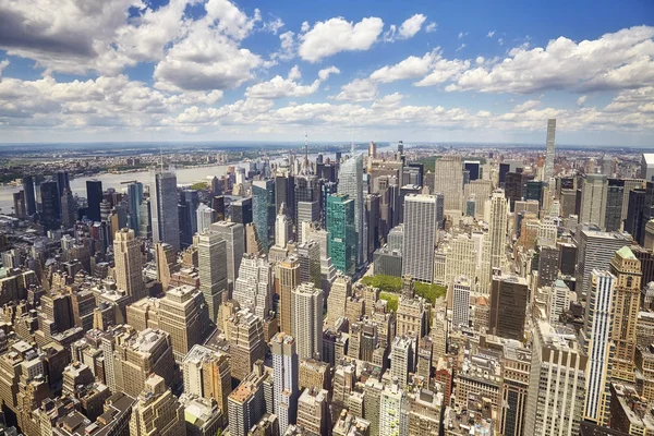 Luftbild der Skyline von New York, USA. — Stockfoto