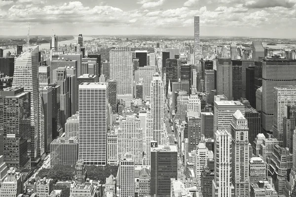 Vista aérea del horizonte de Nueva York Manhattan, EE.UU. — Foto de Stock