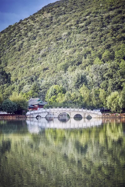 Suocui Bridge in Lijiang, China. — Stock Photo, Image
