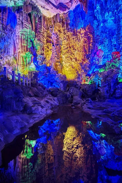 The Reed Flute Cave in Guilin, China. — Stock Photo, Image