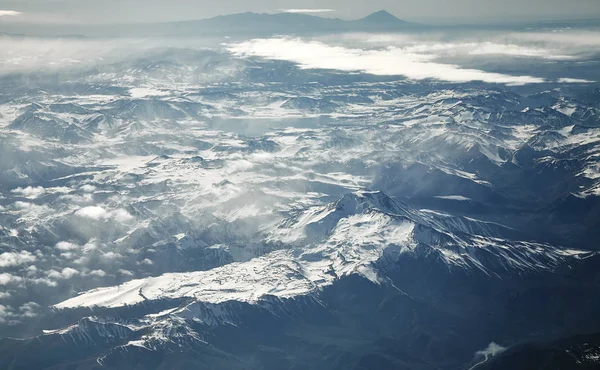 Aerial picture of the Andes mountain range, Chile — Stock Photo, Image