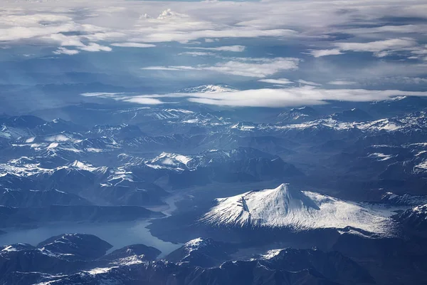 Flygbild över bergskedjan Anderna, Chile — Stockfoto