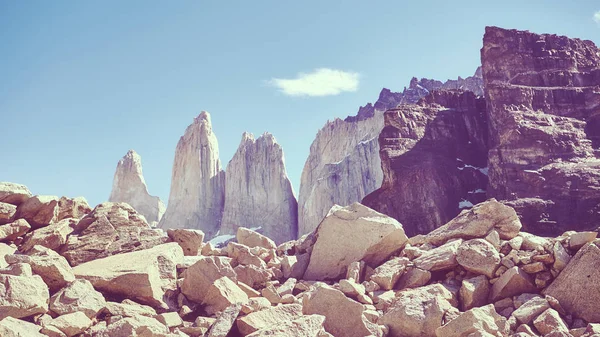 Torres del Paine mountains, Patagonia, Чили. — стоковое фото