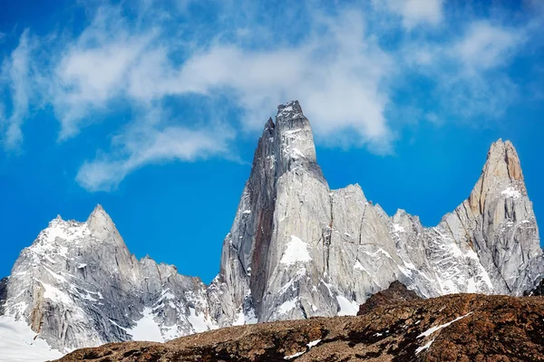 Fitz roy bergskedja, argentina. — Stockfoto